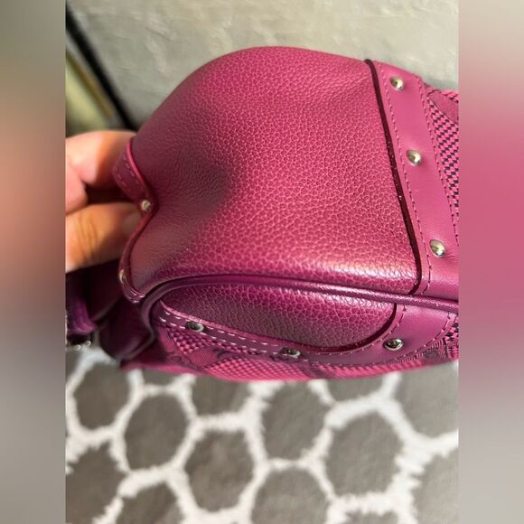 Longchamp Pink Shoulder Bag with Studded Flap like new-excellent condition - Picture 10 of 16